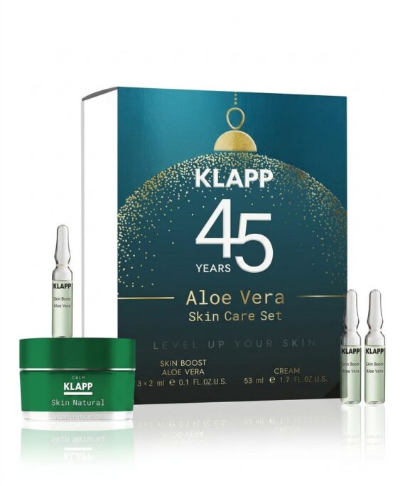 Арт. 1361 Набор KLAPP SKIN CARE SCIENCE Aloe Vera Skin Care Set (крем для лица 50 мл, концентрат 2 мл х 3 шт)